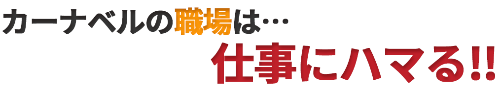 カーナベルは…仕事にハマる！